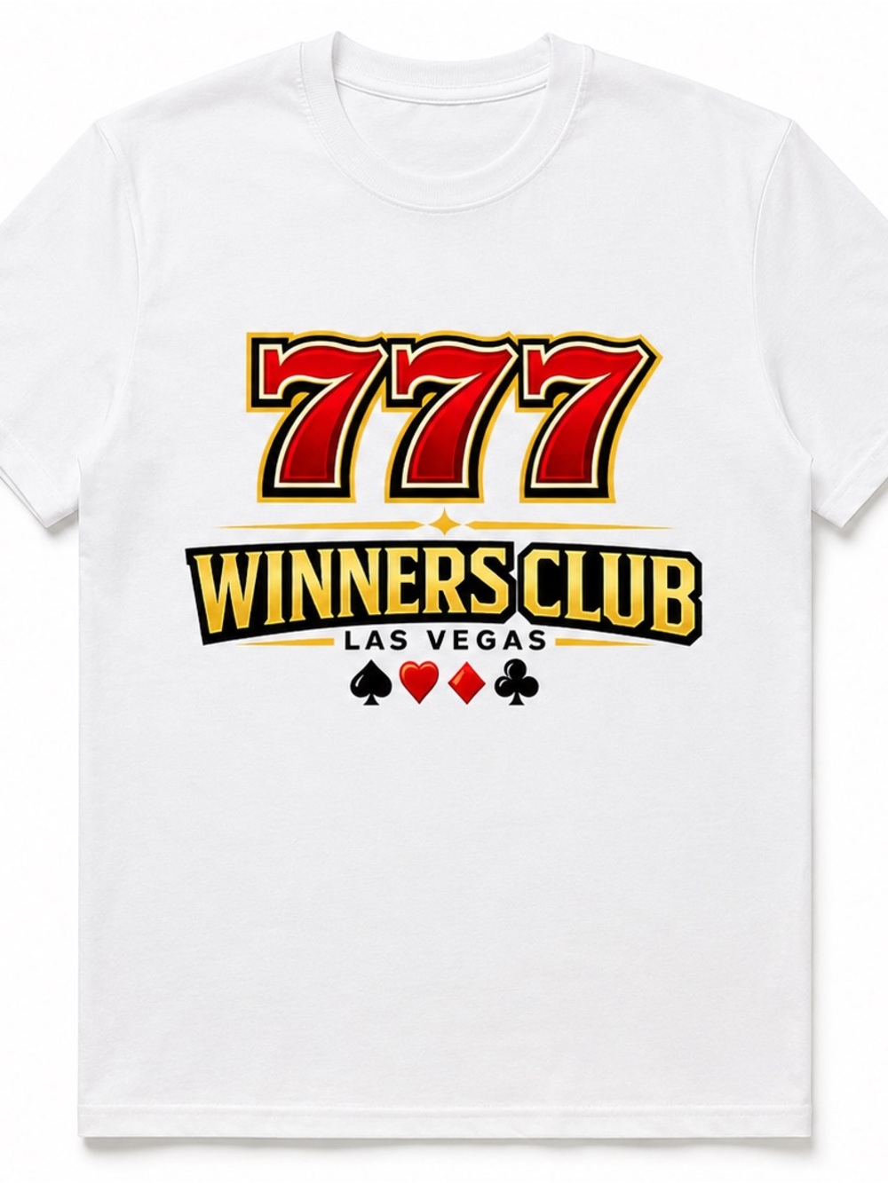 Winners Club Las Vegas 777 Graphic Tee - White